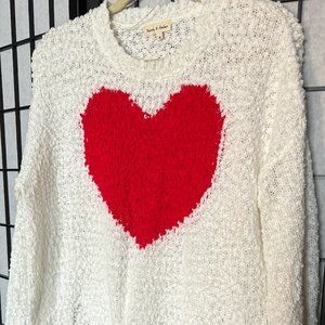 Red heart Sweater